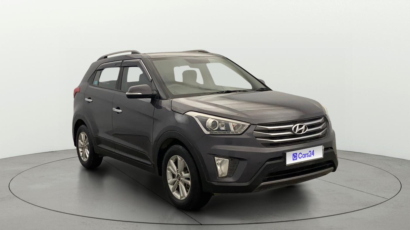 2016 Hyundai Creta SX PLUS 1.6 PETROL, Petrol, Manual, 1,12,799 km, Right Front Diagonal