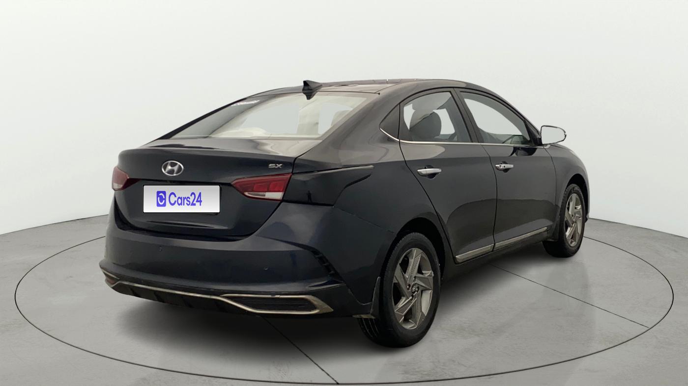 2021 Hyundai Verna SX 1.5 VTVT IVT, Petrol, Automatic, 90,503 km, Right Back Diagonal