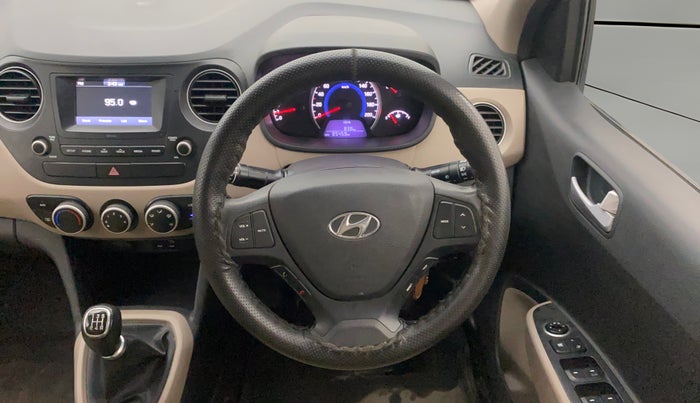 2017 Hyundai Grand i10 SPORTZ 1.2 KAPPA VTVT, CNG, Manual, 85,456 km, Steering Wheel Close Up