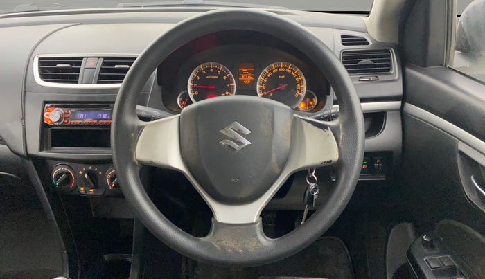 2012 Maruti Swift VXI, Petrol, Manual, 93,679 km, Steering Wheel Close Up