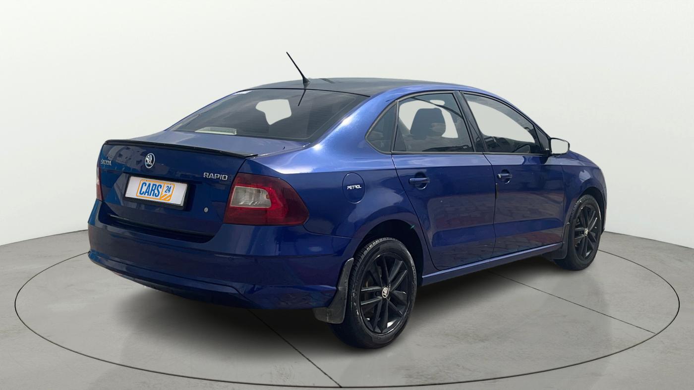2019 Skoda Rapid AMBITION 1.6 MPI MT, Petrol, Manual, 1,38,083 km, Right Back Diagonal