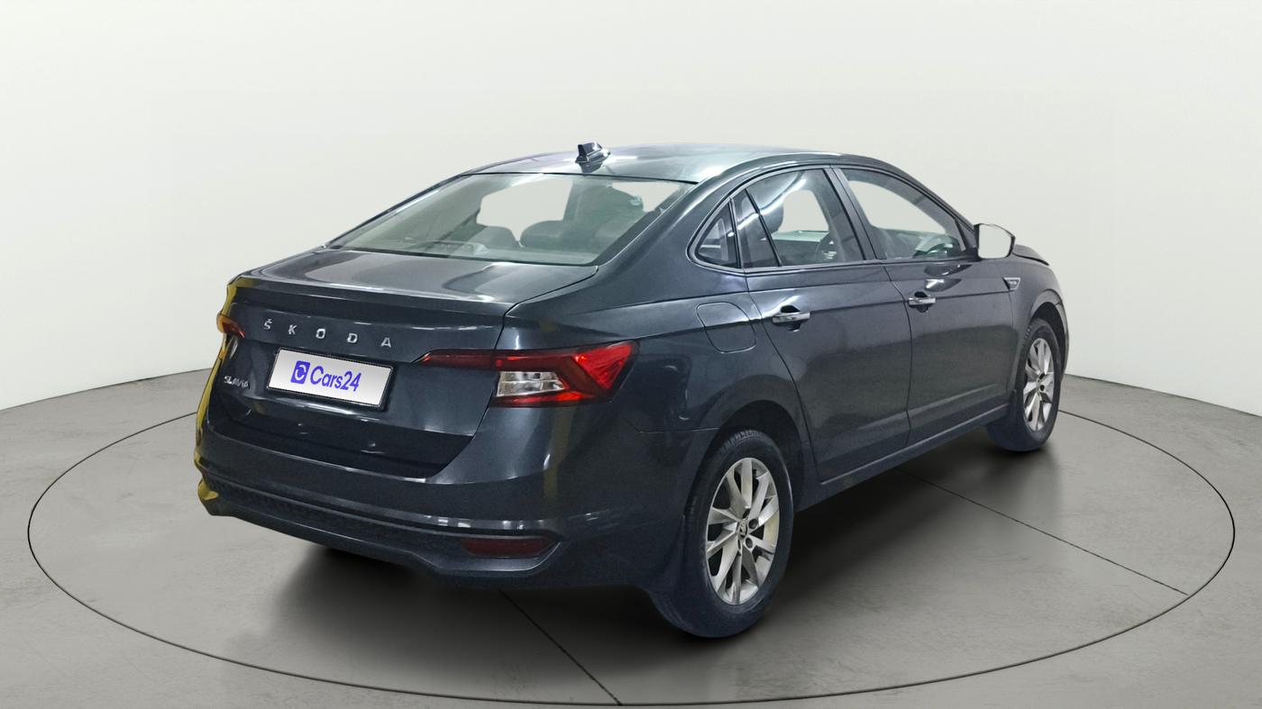 2023 Skoda SLAVIA AMBITION 1.0L TSI AT, Petrol, Automatic, 28,137 km, Right Back Diagonal