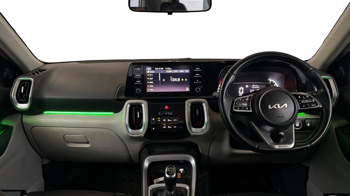 2022 KIA SONET HTX 1.0 IMT, Petrol, Manual, 80,924 km, Dashboard