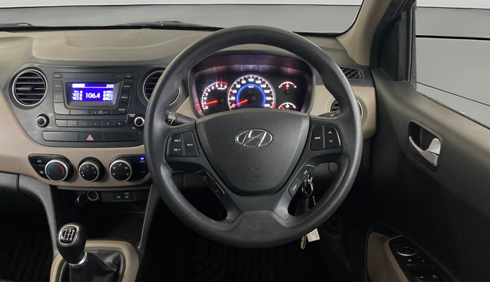 2016 Hyundai Grand i10 SPORTZ 1.2 KAPPA VTVT, Petrol, Manual, 51,478 km, Steering Wheel Close Up