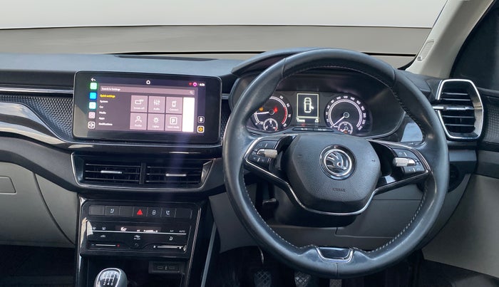 2021 Skoda KUSHAQ STYLE 1.0L TSI MT, Petrol, Manual, 1,20,694 km, Steering Wheel Close Up