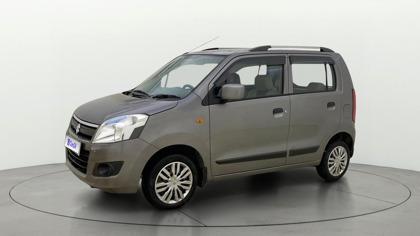 2017 Maruti Wagon R 1.0 VXI AMT, Petrol, Automatic, 83,483 km, Left Front Diagonal