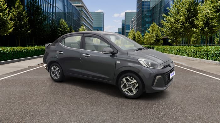 2024 Hyundai AURA SX PLUS 1.2 AMT, Petrol, Automatic, 43,653 km, Right Front Diagonal