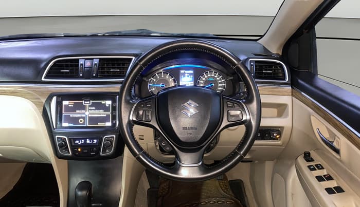 2019 Maruti Ciaz ALPHA  AT 1.5 SHVS PETROL, CNG, Automatic, 57,964 km, Steering Wheel Close Up