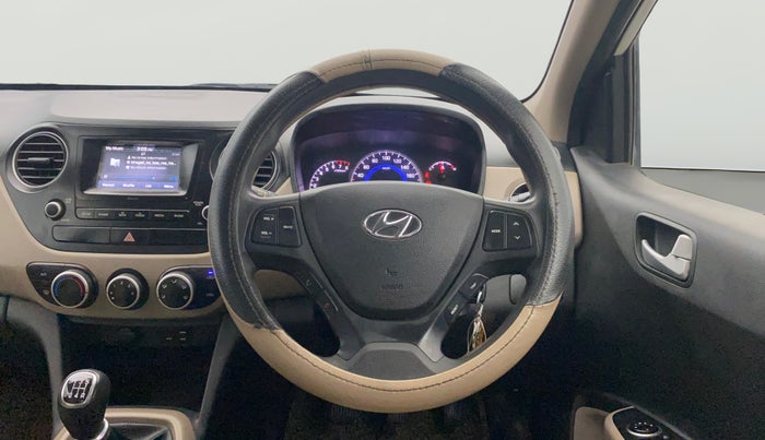 2017 Hyundai Grand i10 SPORTZ 1.2 KAPPA VTVT, Petrol, Manual, 50,031 km, Steering Wheel Close Up