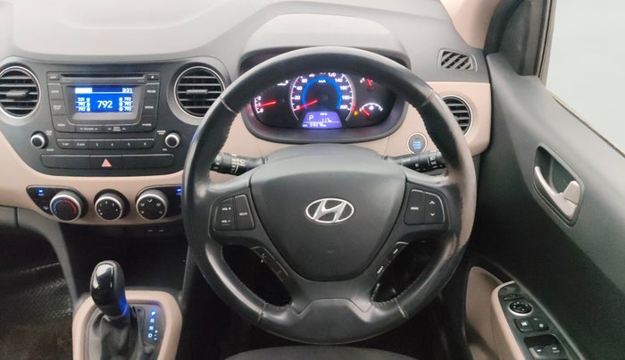 2015 Hyundai Grand i10 ASTA AT 1.2 KAPPA VTVT, Petrol, Automatic, 59,070 km, Steering Wheel Close Up
