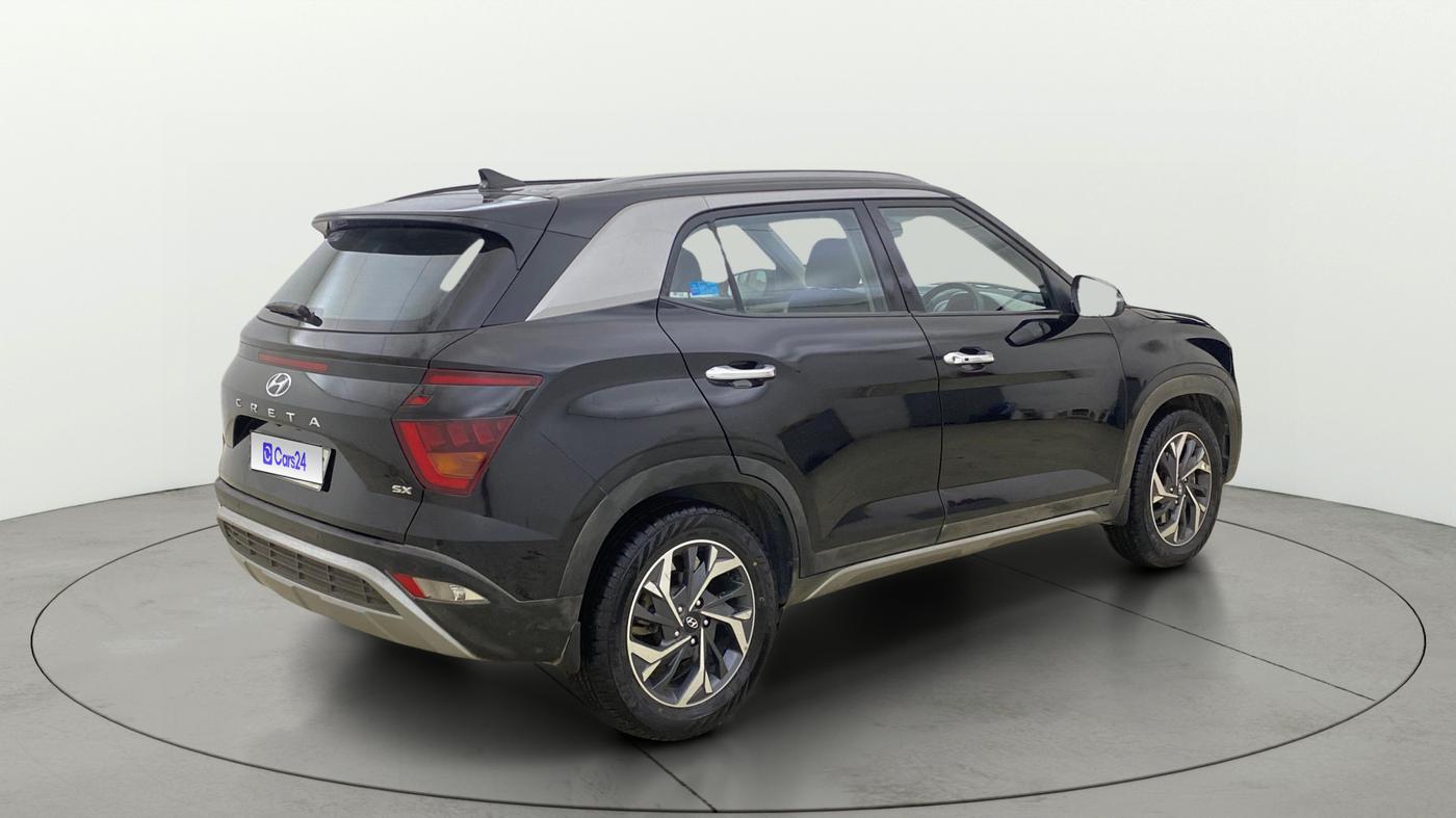 2021 Hyundai Creta SX (O) AT 1.5 DIESEL, Diesel, Automatic, 41,764 km, Right Back Diagonal