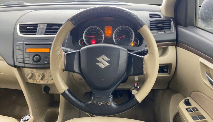 2014 Maruti Swift Dzire VXI, Petrol, Manual, 1,04,099 km, Steering Wheel Close Up