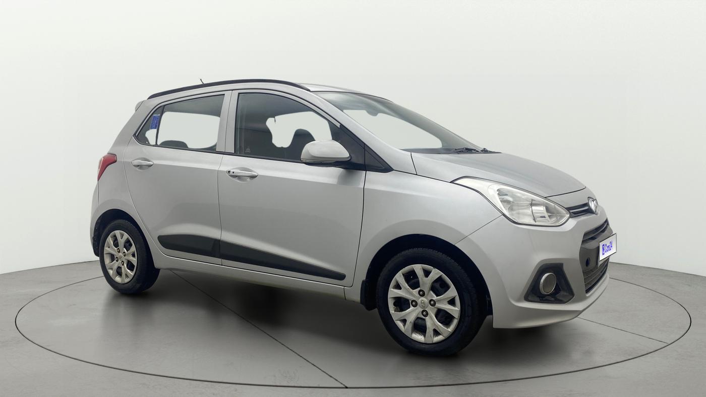 2014 Hyundai Grand i10 SPORTZ 1.2 KAPPA VTVT, Petrol, Manual, 73,666 km, Right Front Diagonal