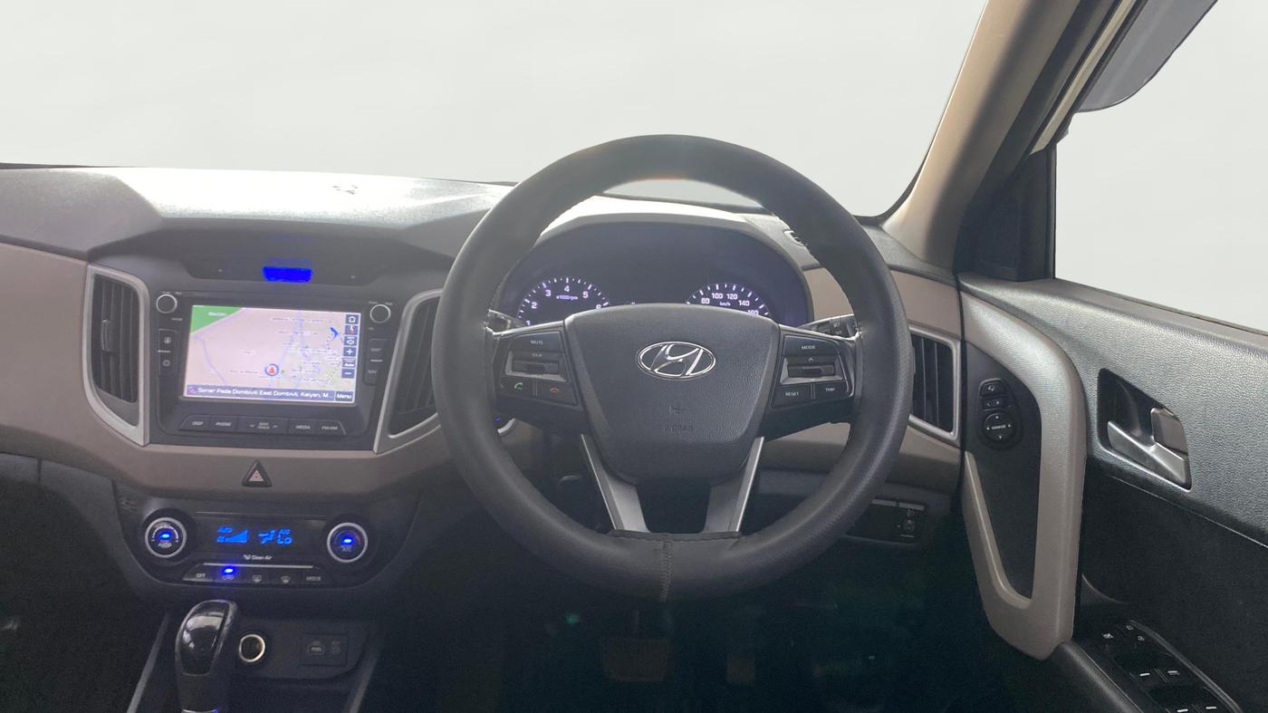 2017 Hyundai Creta SX PLUS AT 1.6 PETROL, Petrol, Automatic, 72,693 km, Steering Wheel Close Up