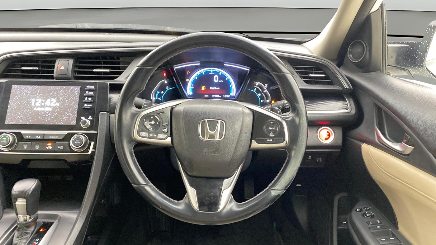 2019 Honda Civic 1.8L I-VTEC VX CVT, Petrol, Automatic, 72,801 km, Steering Wheel Close Up