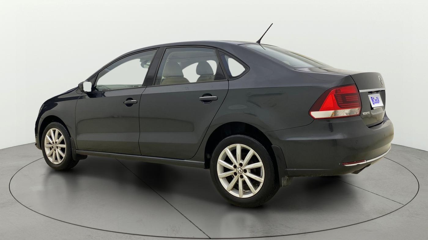 2017 Volkswagen Vento HIGHLINE PLUS 1.2 AT 16 ALLOY, Petrol, Automatic, 75,479 km, Left Back Diagonal