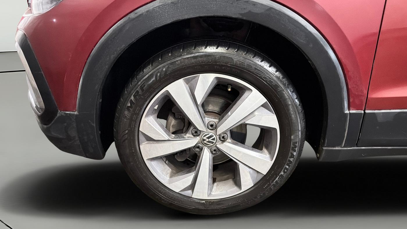 2022 Volkswagen TAIGUN TOPLINE 1.0 TSI AT, Petrol, Automatic, 43,980 km, Left Front Wheel