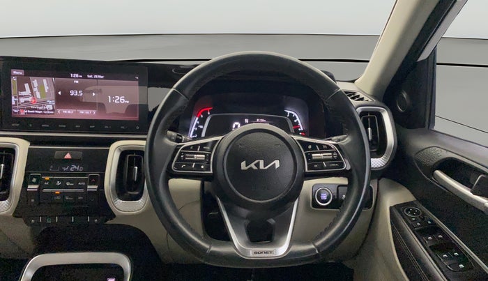 2023 KIA SONET HTX PLUS 1.5 DIESEL IMT , Diesel, Manual, 69,758 km, Steering Wheel Close Up