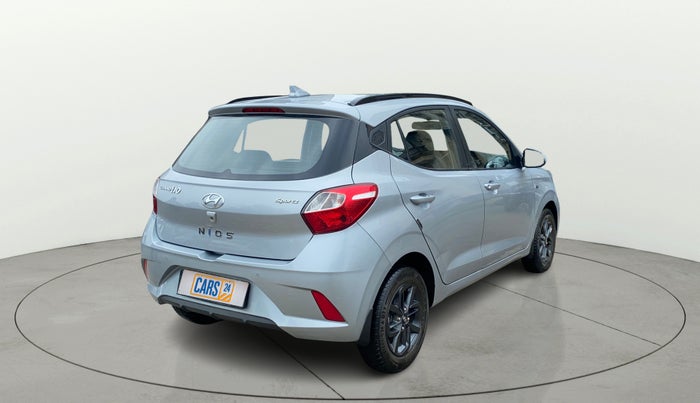 2021 Hyundai GRAND I10 NIOS SPORTZ AMT 1.2 KAPPA VTVT, Petrol, Automatic, 17,782 km, Right Back Diagonal