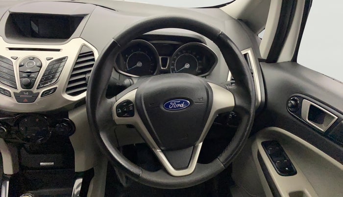 2014 Ford Ecosport TITANIUM 1.5L PETROL, Petrol, Manual, 1,18,915 km, Steering Wheel Close Up