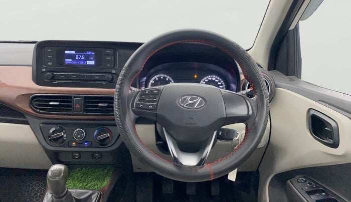 2021 Hyundai AURA S 1.2 CNG, CNG, Manual, 1,02,902 km, Steering Wheel Close Up