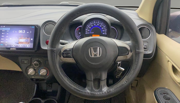 2015 Honda Amaze 1.2L I-VTEC S, Petrol, Manual, 1,45,044 km, Steering Wheel Close Up