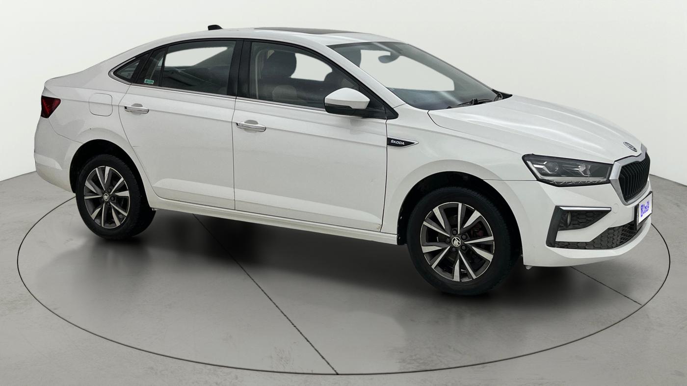 2023 Skoda SLAVIA STYLE 1.0L TSI AT, Petrol, Automatic, 42,661 km, Right Front Diagonal