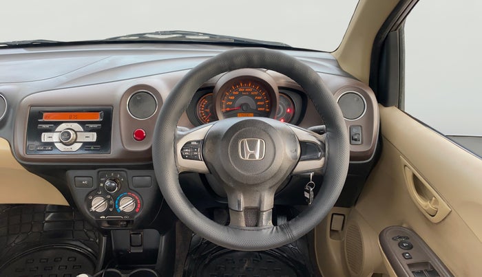 2013 Honda Amaze 1.2L I-VTEC S, Petrol, Manual, 1,14,320 km, Steering Wheel Close Up