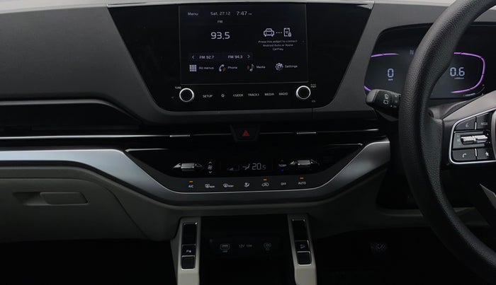 2023 KIA CARENS PRESTIGE PLUS 1.5 PETROL IMT 7 STR, Petrol, Manual, 6,537 km, Air Conditioner