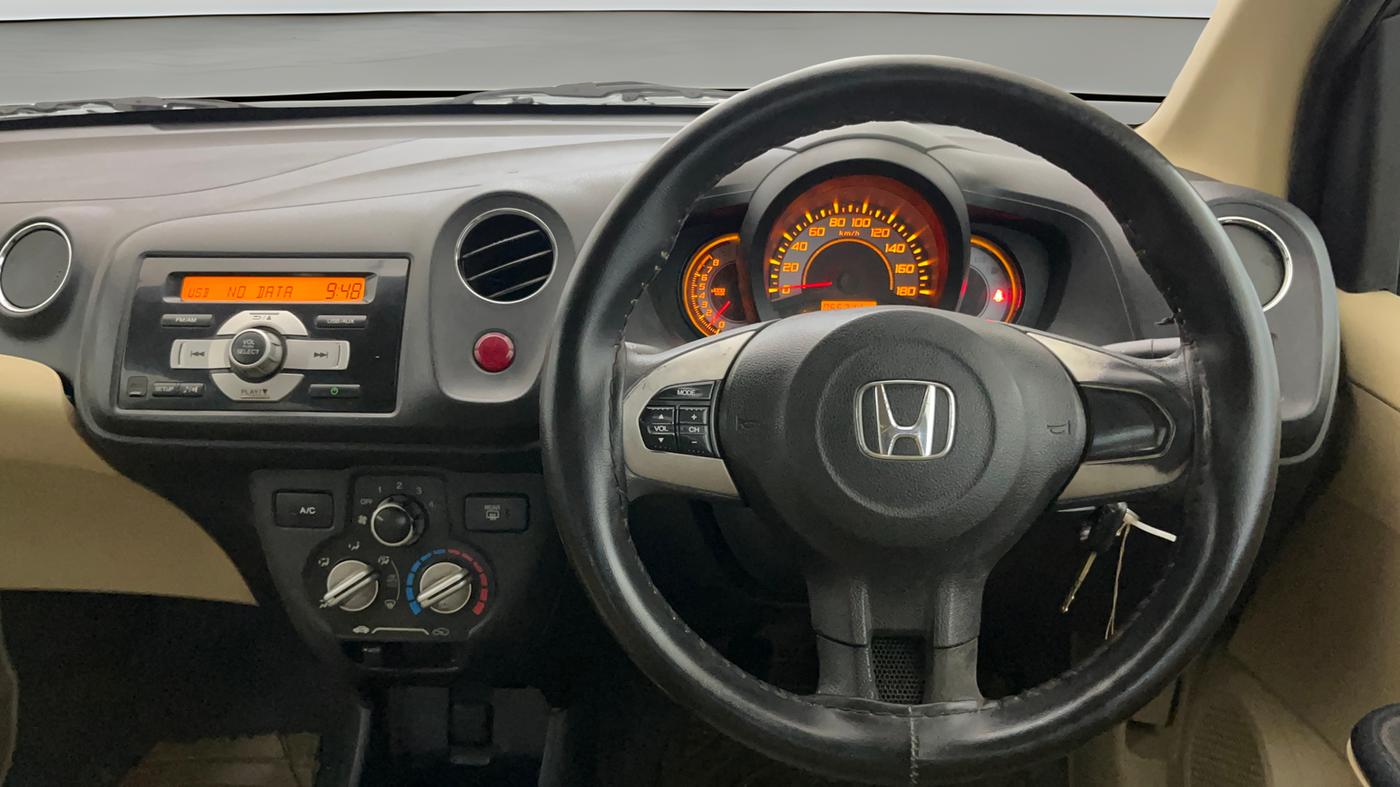 2014 Honda Brio S MT, Petrol, Manual, 67,042 km, Steering Wheel Close Up