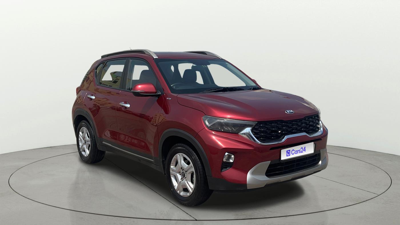 2020 KIA SONET HTX 1.0 IMT, Petrol, Manual, 1,09,076 km, Right Front Diagonal