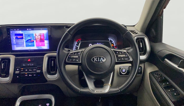 2020 KIA SONET HTX 1.0 IMT, Petrol, Manual, 17,607 km, Steering Wheel Close Up