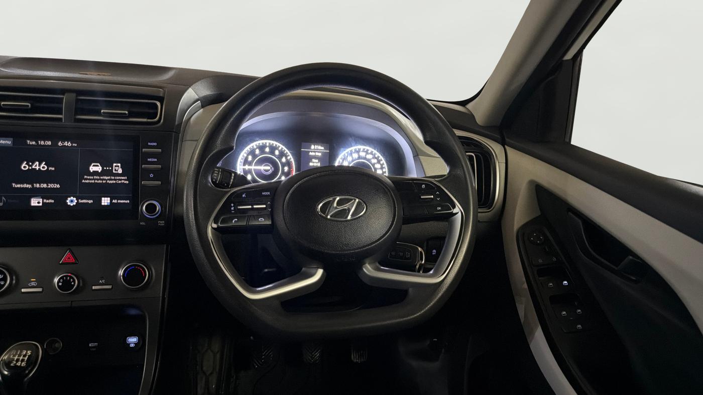 2023 Hyundai Creta EX 1.5 PETROL, Petrol, Manual, 60,679 km, Steering Wheel Close Up