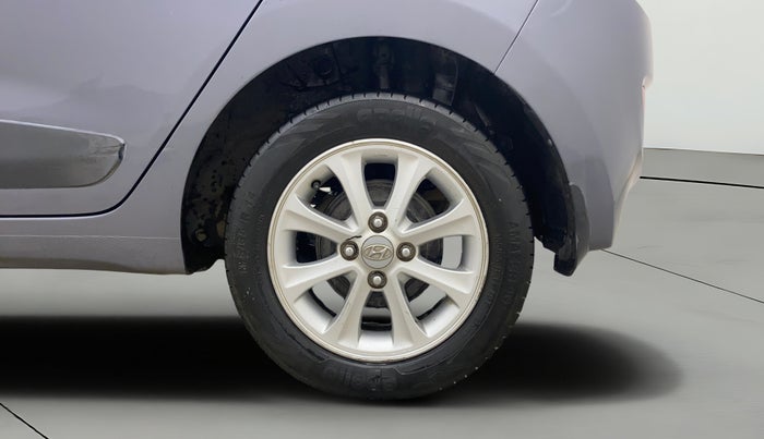 2014 Hyundai Grand i10 ASTA AT 1.2 KAPPA VTVT, Petrol, Automatic, 1,12,492 km, Left Rear Wheel