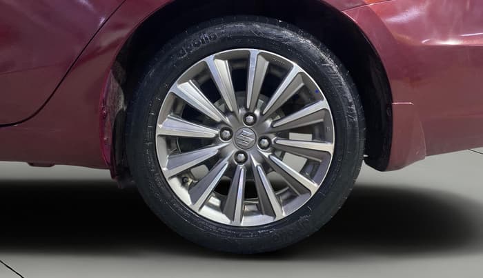 2019 Maruti Ciaz ALPHA  AT 1.5 SHVS PETROL, CNG, Automatic, 57,964 km, Left Rear Wheel