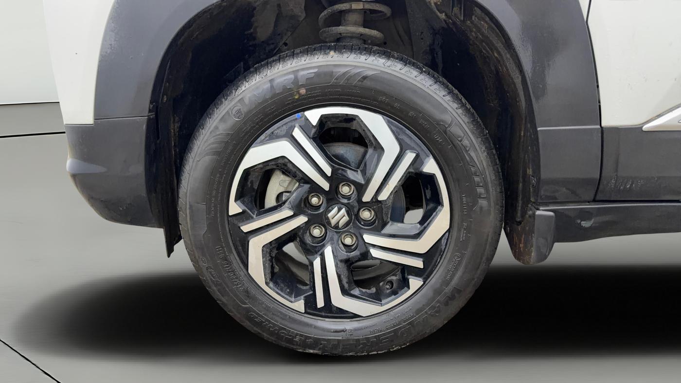 2024 Maruti BREZZA ZXI + AT SMART HYBRID, Petrol, Automatic, 9,544 km, Left Front Wheel