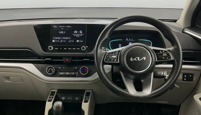 2023 KIA CARENS PRESTIGE PLUS 1.5 PETROL IMT 7 STR, Petrol, Manual, 18,306 km, Steering Wheel Close Up