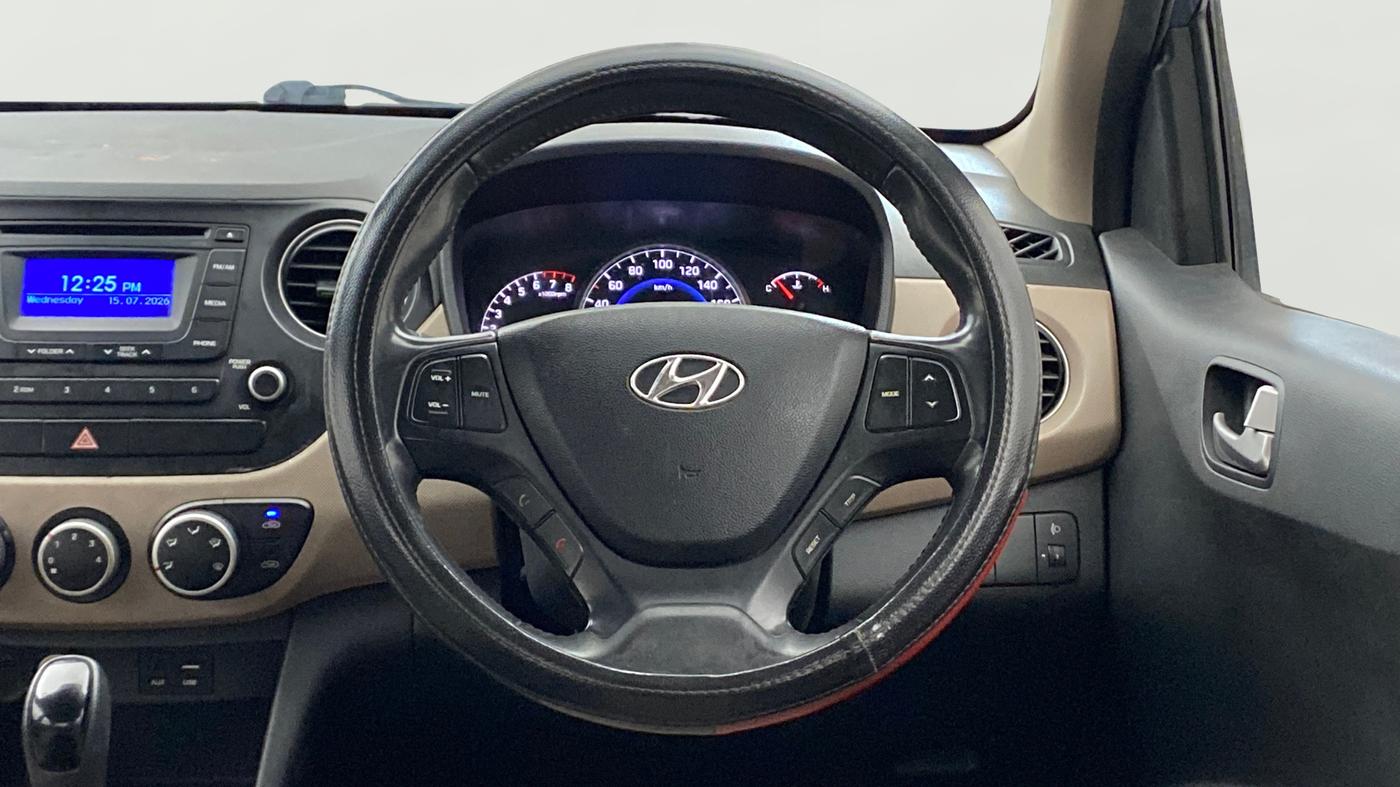2016 Hyundai Grand i10 ASTA AT 1.2 KAPPA VTVT, Petrol, Automatic, 63,716 km, Steering Wheel Close Up