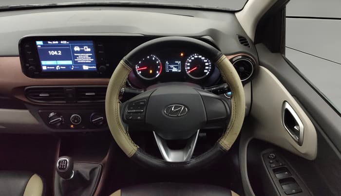 2022 Hyundai AURA SX 1.2 CNG, CNG, Manual, 22,232 km, Steering Wheel Close Up