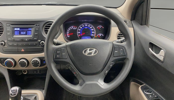 2016 Hyundai Grand i10 SPORTZ 1.2 KAPPA VTVT, Petrol, Manual, 86,371 km, Steering Wheel Close Up