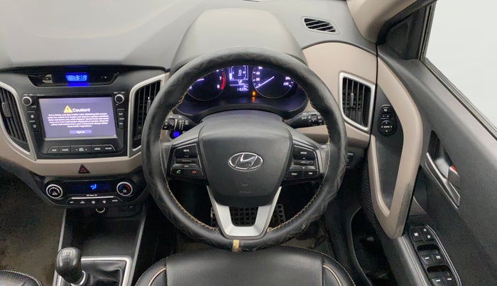 2017 Hyundai Creta SX PLUS 1.6 PETROL, Petrol, Manual, 1,15,309 km, Steering Wheel Close Up