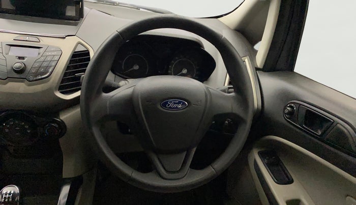 2015 Ford Ecosport AMBIENTE 1.5L PETROL, Petrol, Manual, 1,13,998 km, Steering Wheel Close Up