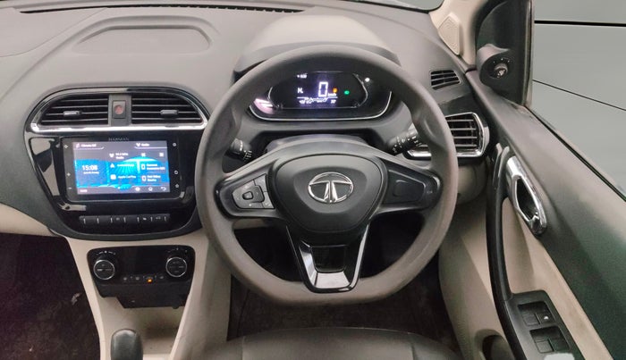 2022 Tata TIGOR XZA PLUS PETROL, Petrol, Automatic, 43,212 km, Steering Wheel Close Up