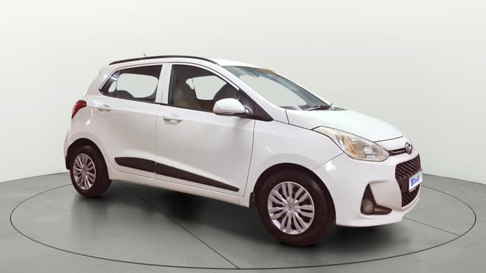 2017 Hyundai Grand i10 SPORTZ (O) 1.2 KAPPA VTVT, Petrol, Manual, 97,201 km, Right Front Diagonal
