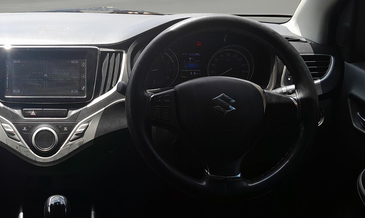2016 Maruti Baleno ALPHA PETROL 1.2, Petrol, Manual, 99,377 km, Steering Wheel Close Up