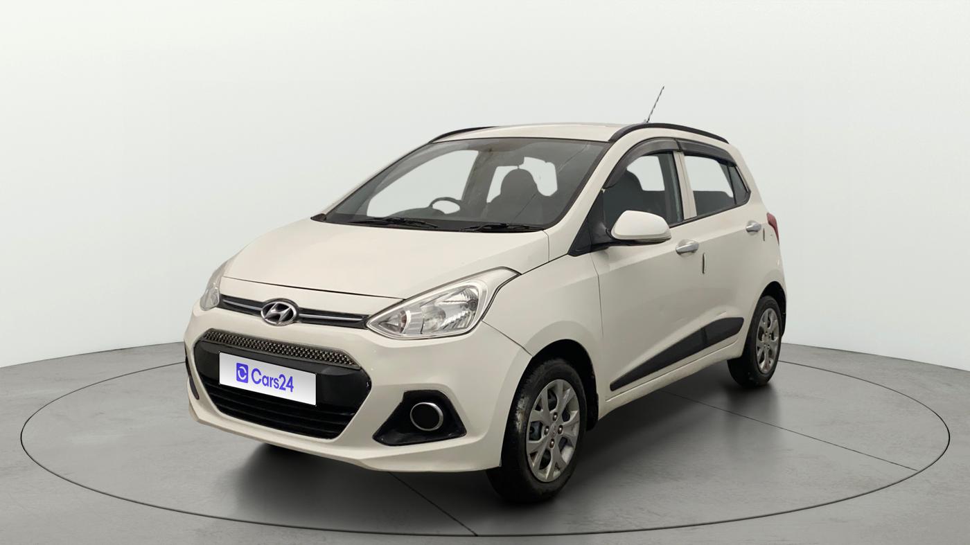 2015 Hyundai Grand i10 SPORTZ 1.2 KAPPA VTVT, Petrol, Manual, 27,891 km, Left Front Diagonal