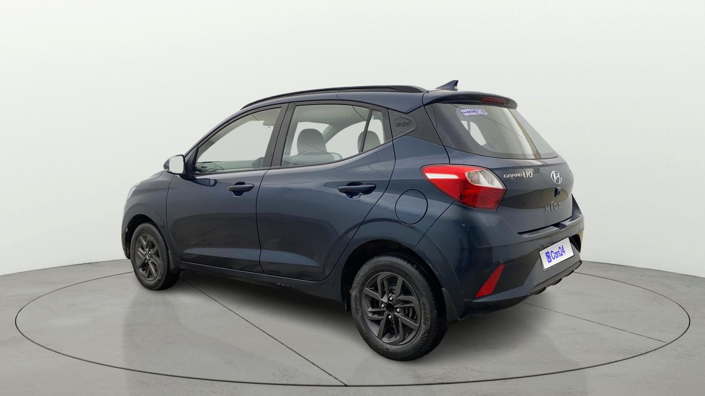 2019 Hyundai GRAND I10 NIOS SPORTZ AMT 1.2 KAPPA VTVT, Petrol, Automatic, 47,232 km, Left Back Diagonal