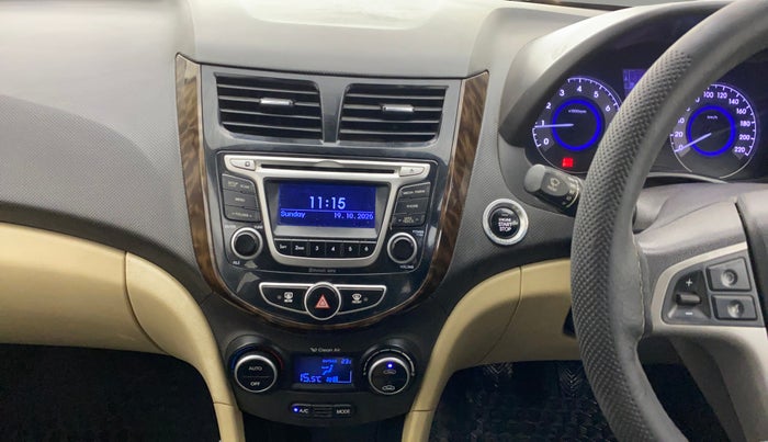 2015 Hyundai Verna FLUIDIC 4S 1.6 VTVT S(O), Petrol, Manual, 1,20,871 km, Air Conditioner