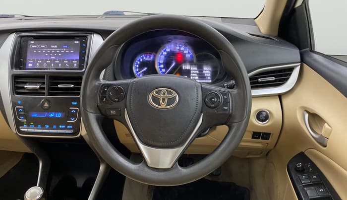 2018 Toyota YARIS G MT, Petrol, Manual, 1,12,063 km, Steering Wheel Close Up