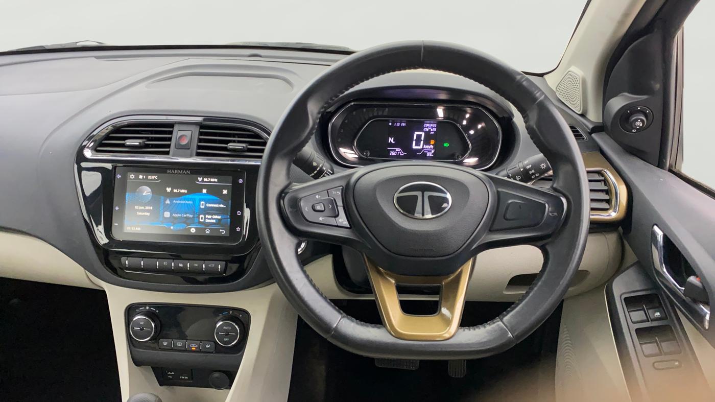 2024 Tata TIGOR XZA Plus iCNG , CNG, Automatic, 26,107 km, Steering Wheel Close Up